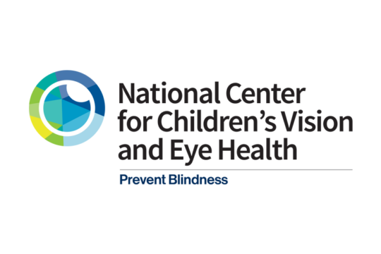 Logo for the National Center for Children's Vision and Eye Health by Prevent Blindness.
