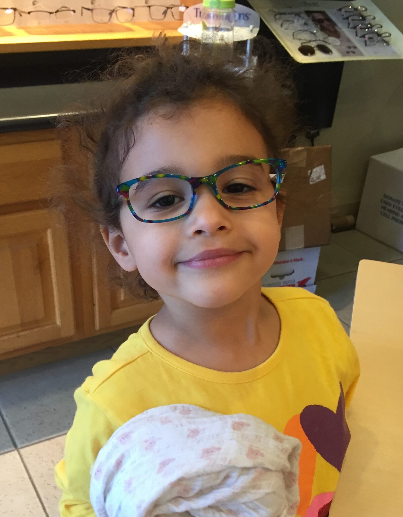 Dahlia loves her glasses!